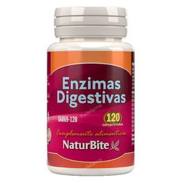 Naturbite Enzimas Digestivas 120 comprimés complément alimentaire digestion enzymes végétales