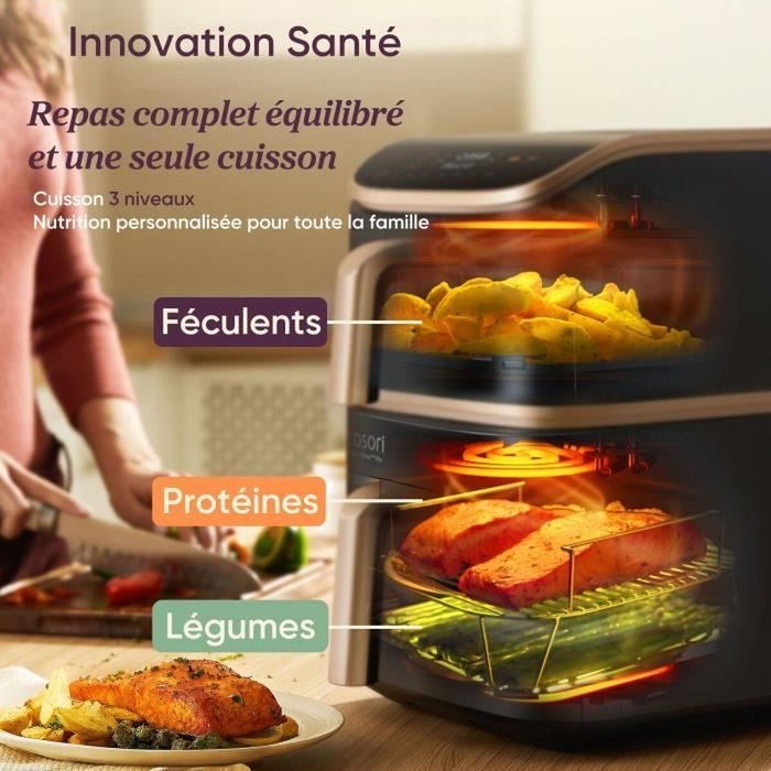 Cosori Turbo Tower Pro Smart Chef Edition Noir Cosori Turbo Tower Pro Smart Chef Edition Noir