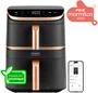 Cosori Turbo Tower Pro Smart Airfryer, Friteuse sans Huile à Double Cuve, 10.8L, 7 Programmes (Frire, Cuire, Griller, Rôtir), 2630W, Wi-Fi, Noir