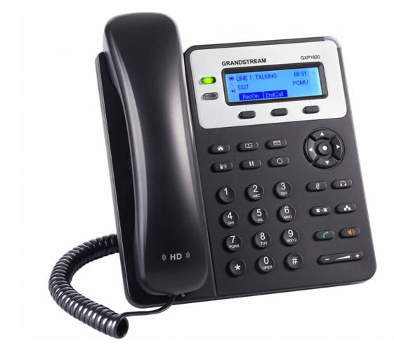 Grandstream GXP1625 Téléphone IP HD avec 2 lignes SIP, écran LCD, conférence 3 voies, PoE intégré, audio haute définition