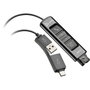 HP Poly DA85 Adaptateur USB vers Quick Disconnect Noir