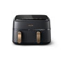 Philips Airfryer NA352/00 Dual Basket 9L 2750W Noir Cuivre | Friteuse à air sans huile