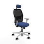 PIQUERAS Y CRESPO Chaise Alfera Synchrone Maille/Tissu Bleu foncé/Noir
