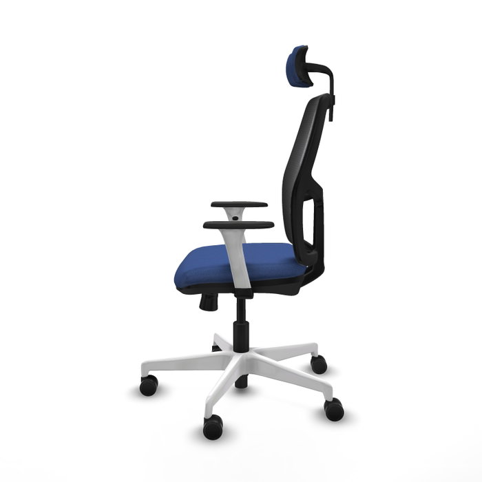 PIQUERAS Y CRESPO Chaise Alfera Synchrone Maille/Tissu Bleu foncé/Noir