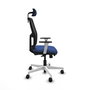 PIQUERAS Y CRESPO Chaise Alfera Synchrone Maille/Tissu Bleu foncé/Noir