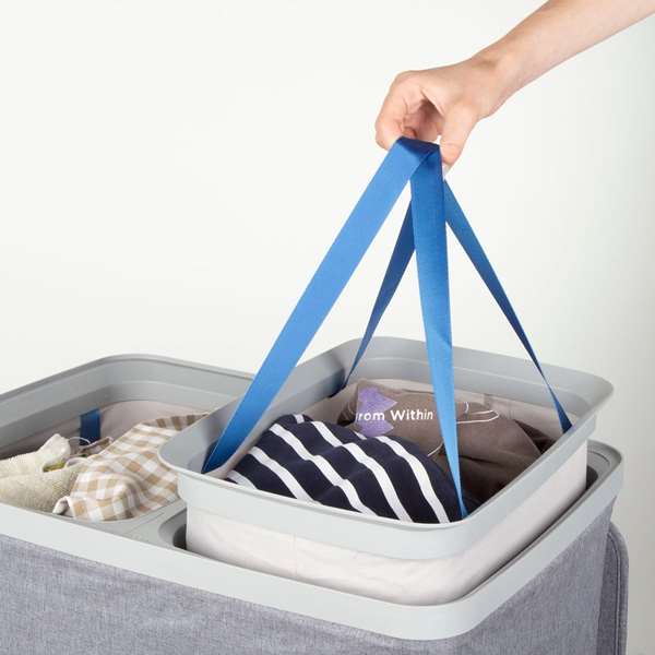 Color Baby Max Home-Cubo Colada 2 Compartiments Gris Oscur