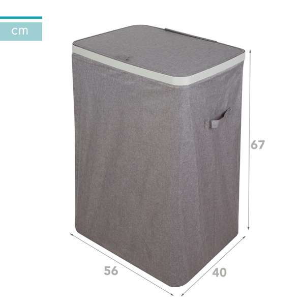 Color Baby Max Home-Cubo Colada 2 Compartiments Gris Oscur