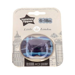 Tommee Tippee Little London Chupette silicone rouge pour bébé 6-18 mois 1 unité