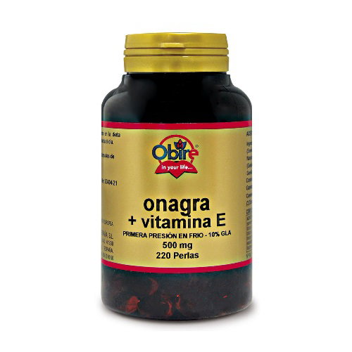 OBIRE Huile d'onagre 500 mg + Vitamine E, 220 perles OBIRE Huile d'onagre 500 mg + Vitamine E, 220 perles