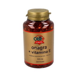 OBIRE Huile d'onagre 500 mg + Vitamine E, 220 perles