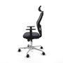 Piqueras y Crespo Chaise de Bureau 1D086N2 Gris foncé