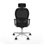 Piqueras y Crespo Chaise de Bureau 1D086N2 Gris foncé