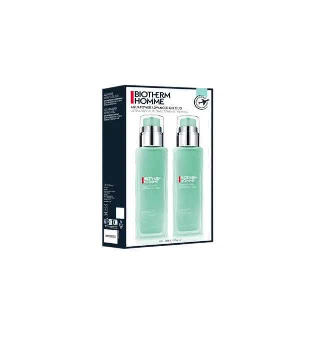 Biotherm Aquapower Ultra-hydratant Crème gel, Lot de 2 x 100 ml pour Homme Biotherm Aquapower Ultra-hydratant Crème gel, Lot de 2 x 100 ml pour Homme