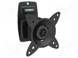 DIGITUS Support mural pour moniteur 27 pouces, noir