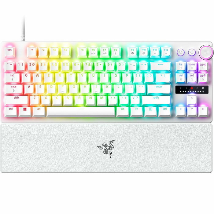 Clavier Razer Huntsman V3 Pro Blanc Espagnol Qwerty Clavier Razer Huntsman V3 Pro Blanc Espagnol Qwerty