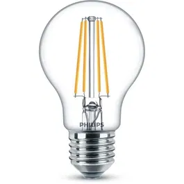 Philips LED Classic E27 60W Blanc Chaud Non Dimmable, Lot de 2 Ampoules, Classe Énergétique E