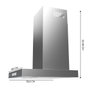 Cecotec Bolero Flux TT 608000 Slim Glass Hotte Conventionnelle 60 cm Blanche A++