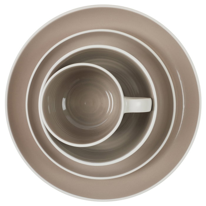 Home Deco Factory Mug 400 ml Beige Bicolor Home Deco Factory Mug 400 ml Beige Bicolor