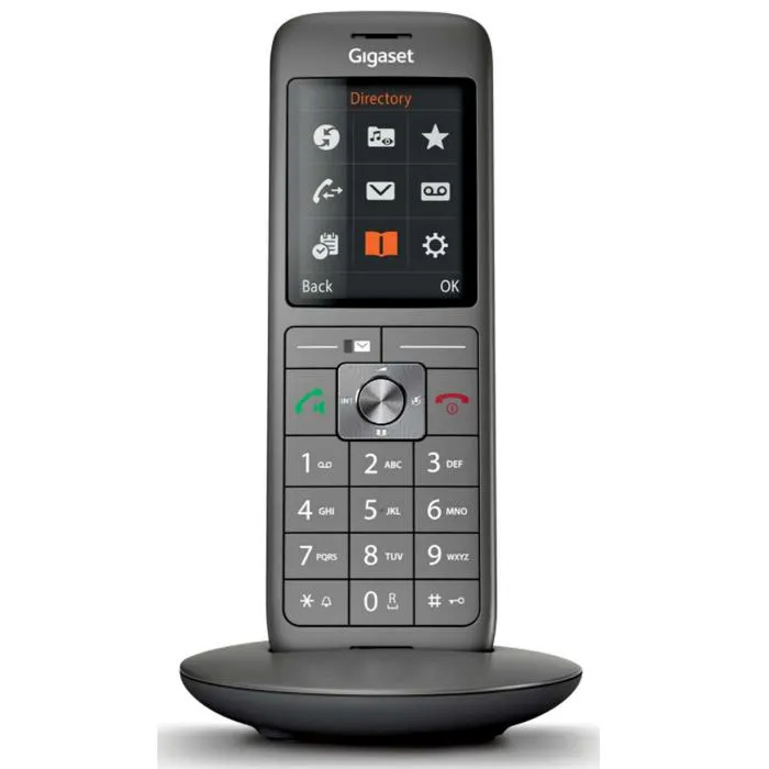 Gigaset CL 660 Duo Téléphone Fixe Sans Fil Anthracite - Écran Couleur 2.4" Rétroéclairé, Répertoire 400 Contacts, Interface USB