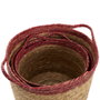 Home Deco Factory Jeu de 3 paniers tressés bicolores