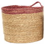Home Deco Factory Jeu de 3 paniers tressés bicolores