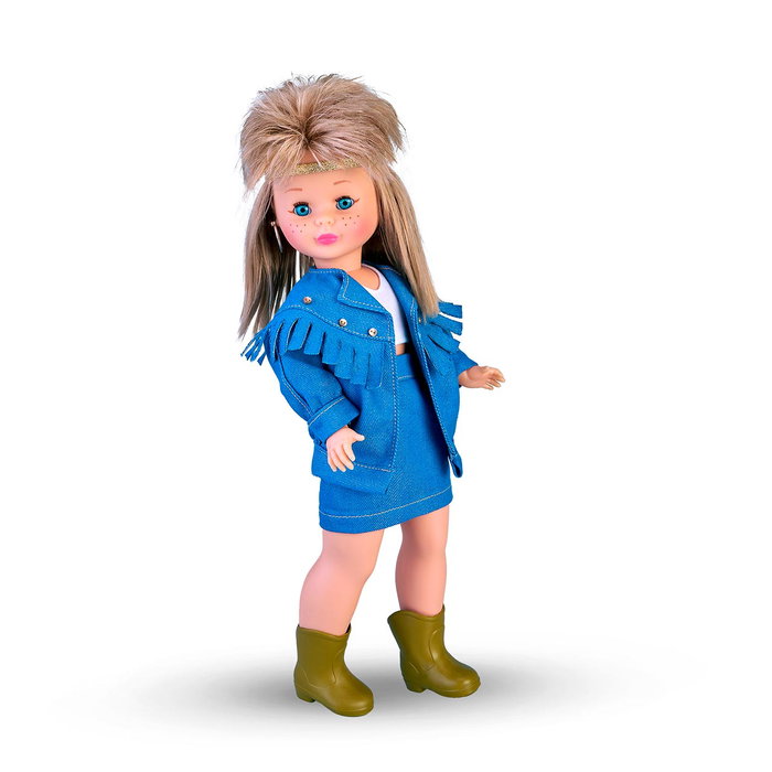 Nancy Colección Nac64000 - Poupée Punk avec Look Denim, Cheveux Crépés et Veste Oversize, Réédition Année 1989