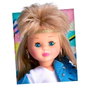 Nancy Colección Nac64000 - Poupée Punk avec Look Denim, Cheveux Crépés et Veste Oversize, Réédition Année 1989