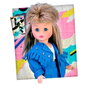 Nancy Colección Nac64000 - Poupée Punk avec Look Denim, Cheveux Crépés et Veste Oversize, Réédition Année 1989
