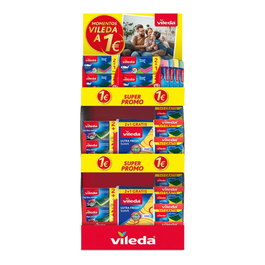 Vileda Présentoir Momentos avec assortiment de lavettes et éponges
