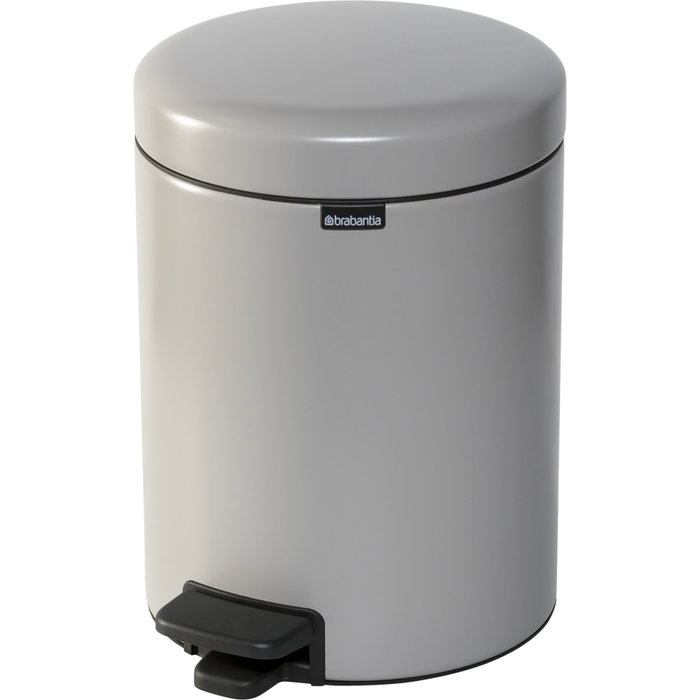 Brabantia Newicon Poubelle à pédale 5,0 L gris doux
