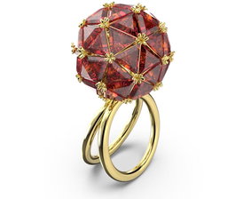 Swarovski Bague 5630295 rouge en acier inoxydable