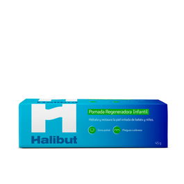 Halibut Pommade Régénérante Enfants 45g - Hydratation, Réparation Épiderme Sensible Nourrissons