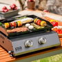 Black+Decker Bxop4900e Plancha à gaz avec 2 brûleurs, 580 x 360 mm