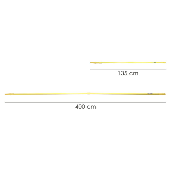 WOLFPACK LINEA PROFESIONAL Manche Métallique Extensible Multiuso 4 Mètres WOLFPACK LINEA PROFESIONAL Manche Métallique Extensible Multiuso 4 Mètres