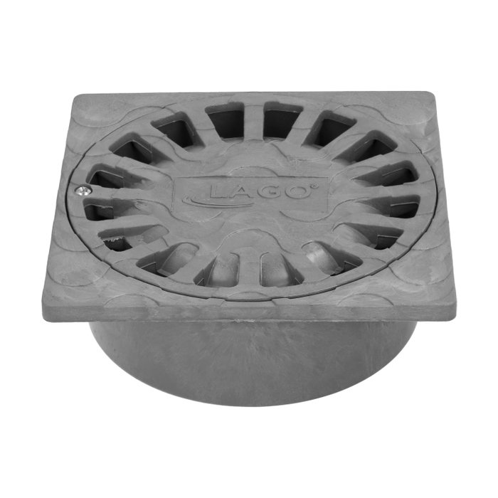 ABRISA Sumidero Sifónico PVC 15x15 cm, sortie Ø 75/50 mm