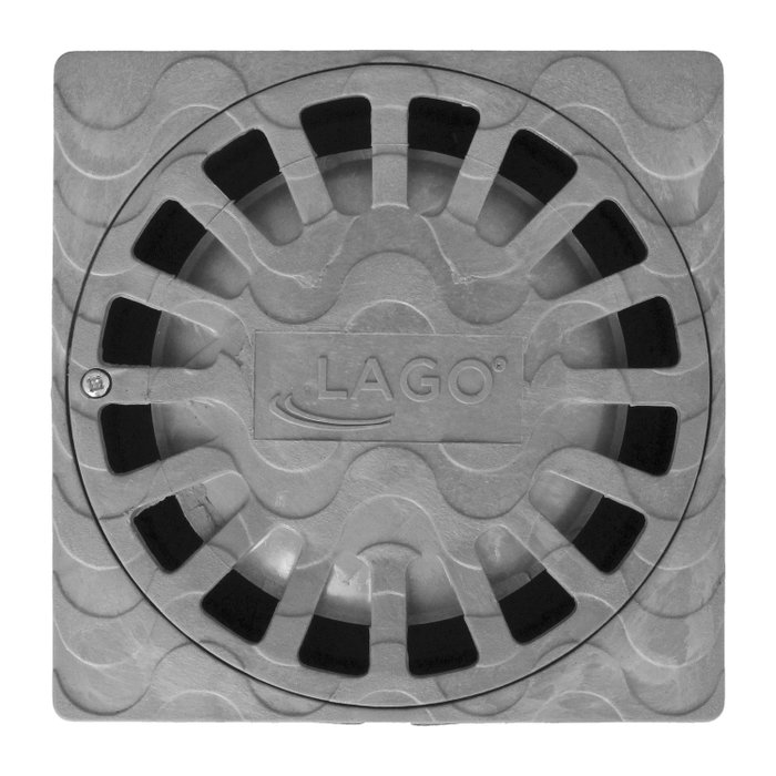 ABRISA Sumidero Sifónico PVC 15x15 cm, sortie Ø 75/50 mm
