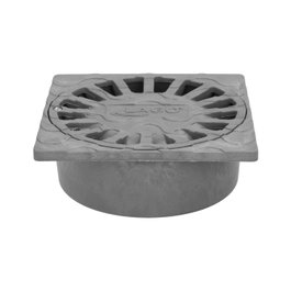ABRISA Sumidero Sifónico PVC 15x15 cm, sortie Ø 75/50 mm