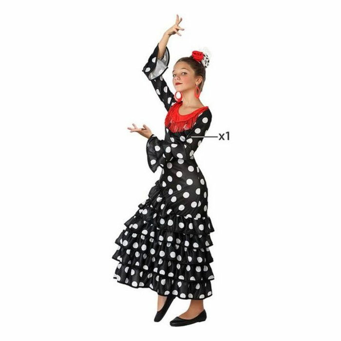 BigBuy Carnival Déguisement Flamenca Sévillane Noir pour Enfant BigBuy Carnival Déguisement Flamenca Sévillane Noir pour Enfant