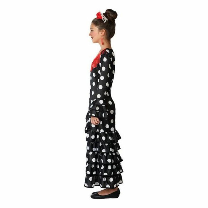 BigBuy Carnival Déguisement Flamenca Sévillane Noir pour Enfant BigBuy Carnival Déguisement Flamenca Sévillane Noir pour Enfant