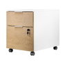 Phoenix Artisan Caisson de Bureau Blanc avec Tiroirs Verrouillables 40x52x54.5 cm