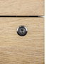 Phoenix Artisan Caisson de Bureau Blanc avec Tiroirs Verrouillables 40x52x54.5 cm
