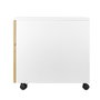 Phoenix Artisan Caisson de Bureau Blanc avec Tiroirs Verrouillables 40x52x54.5 cm
