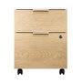 Phoenix Artisan Caisson de Bureau Blanc avec Tiroirs Verrouillables 40x52x54.5 cm