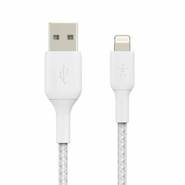 Belkin Câble Lightning vers USB-A Boost Charge tressé, 1 m, Blanc