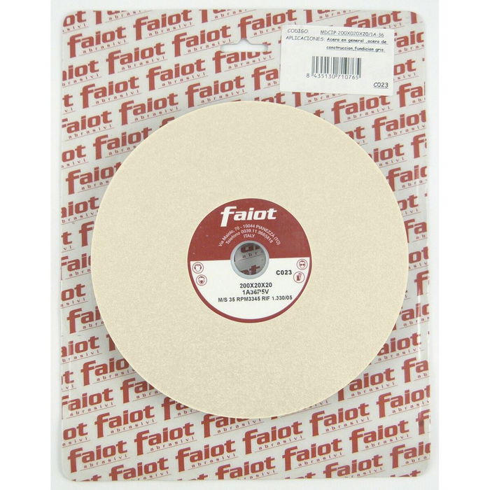 Meule abrasive FAIOT 9A-60 175 mm Blanc