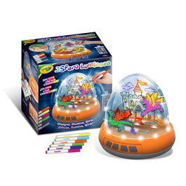 Crayola Esfera Luminosa - Sphère lumineuse à dessin avec rotation, 10 couleurs, pour enfants à partir de 6 ans, inclut 6 feutres lavables