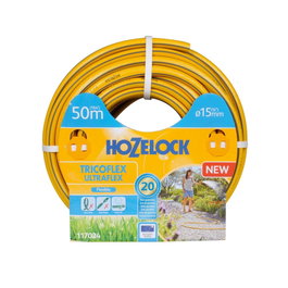 Hozelock 117024 Manguère Tricoflex Ultraflex Ø15 mm 5/8 pouce 50 m Jaune
