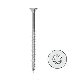 UCAFIX Vis à bois S-Fix Tête Plate Torx Zingué 60mm Diamètre 4mm Set de 500