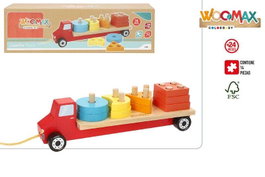 Color Baby Camion en Blocs de Bois, 14 pièces, 29 cm