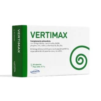 Sodeinn Vertimax 30 gélules - Complément alimentaire Ginkgo biloba, Coenzyme Q10, GABA, Zinc, Vitamines B1, B3, B6, B12 Sodeinn Vertimax 30 gélules - Complément alimentaire Ginkgo biloba, Coenzyme Q10, GABA, Zinc, Vitamines B1, B3, B6, B12
